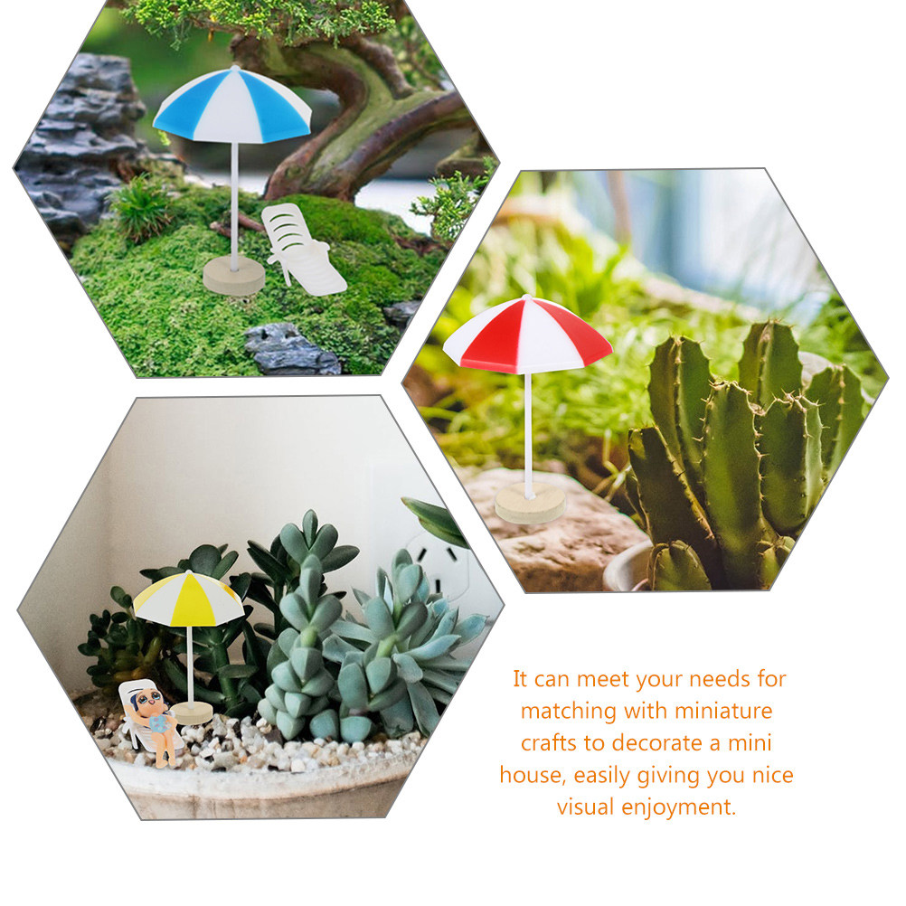 8Pcs Miniature Beach Umbrella  - огляд і ціна Succulent Arrangement Mini