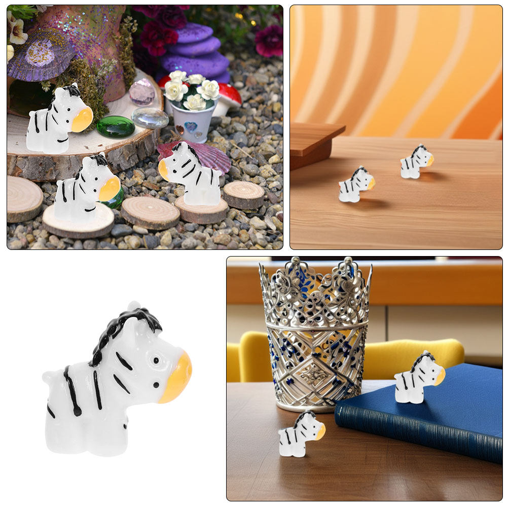 8Pcs Mini Zebra Decor Resin An - огляд і ціна Succulent Arrangement Mini