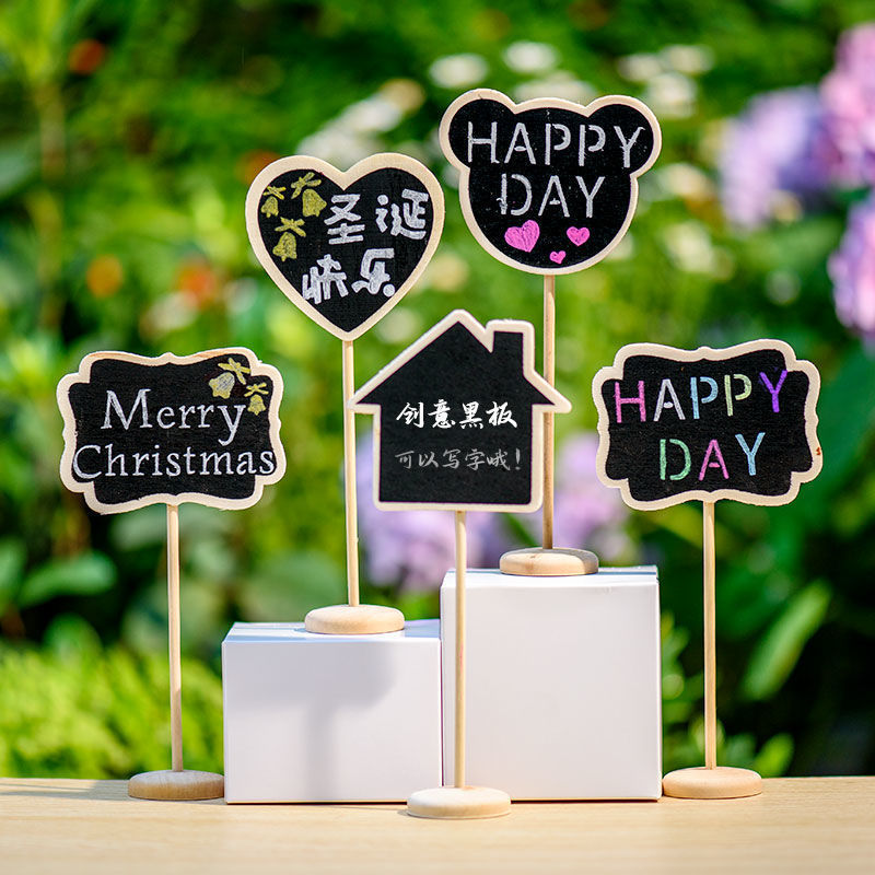 5PCS Mini Wooden Blackboard Va - огляд і ціна Succulent Arrangement Mini